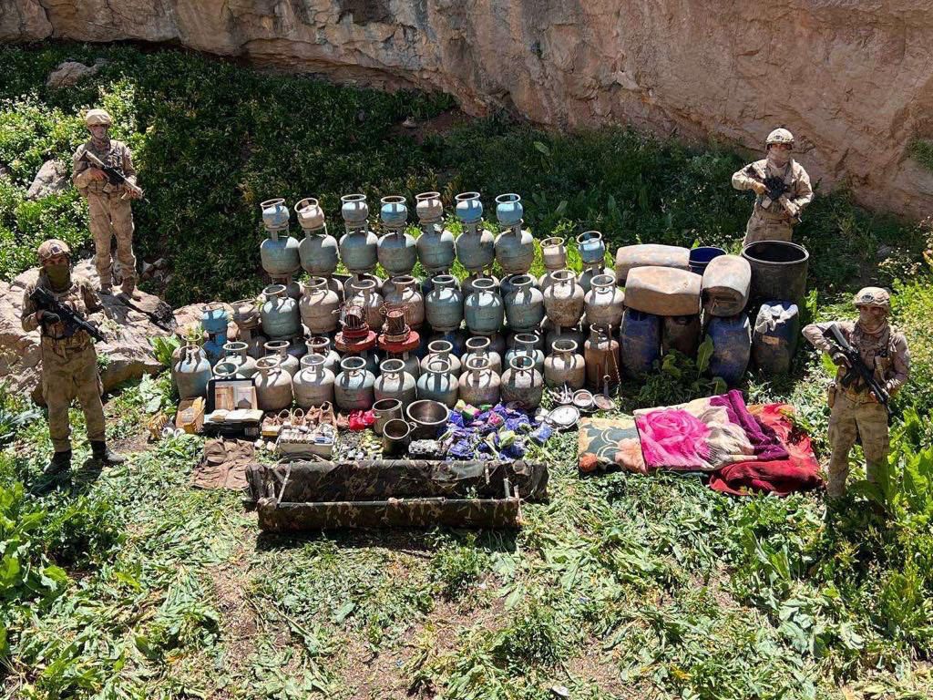 PKK Terör Örgütünün Tüp Ambarı İmha Edildi