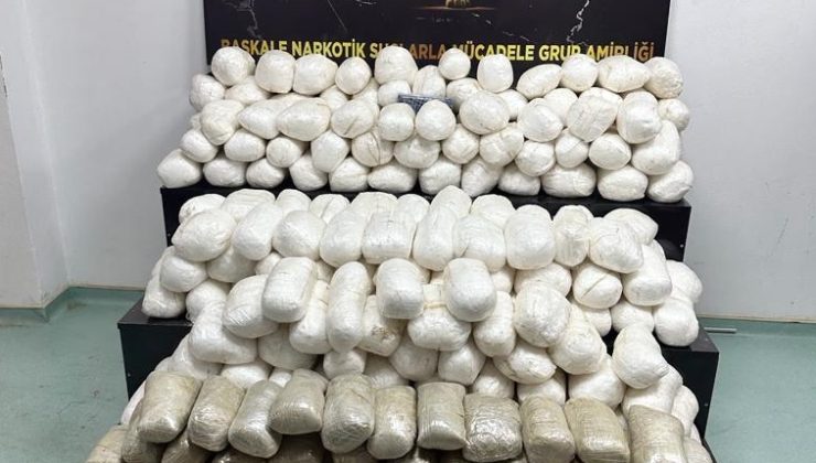 Van'da İHA destekli uyuşturucu operasyonu: 340 kilogram uyuşturucu ele geçirildi 