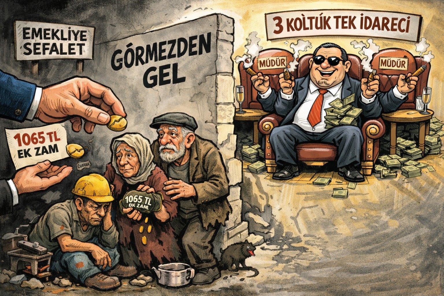 Emekliye  sefalete, idareciye  saltanat