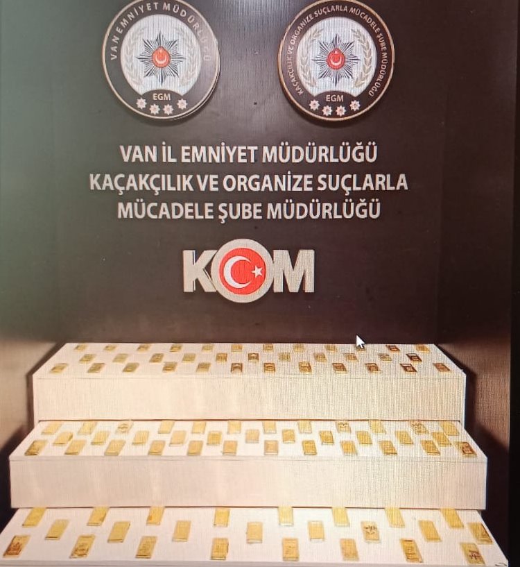 Van’da 94 kilo altın ele geçirildi