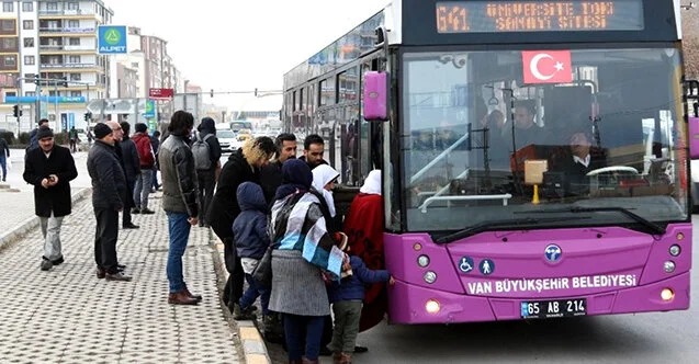  Van'da Ramazan Bayramı'nda Ücretsiz Toplu Taşıma